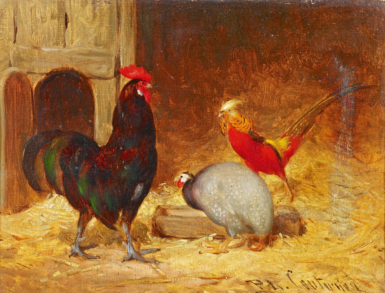 Philibert Léon Couturier - Im Hühnerstall.