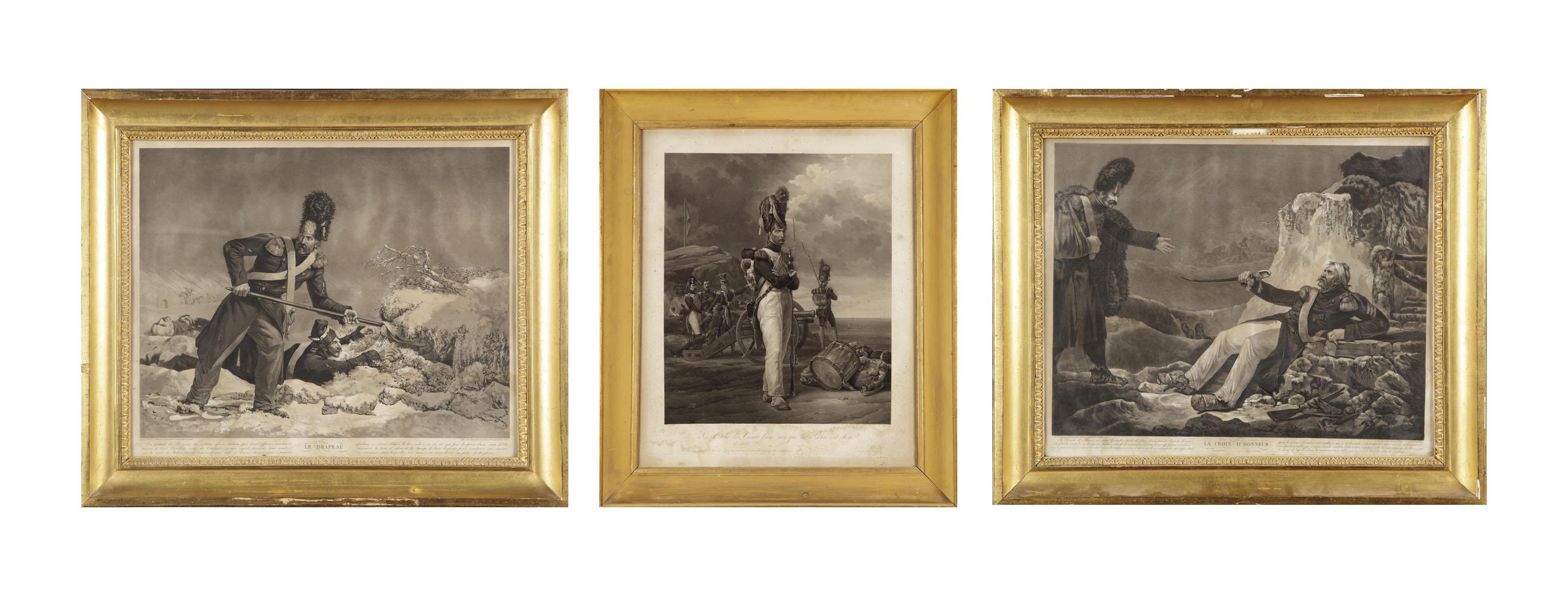 Philibert-Louis Debucourt - La Croix d\'Honneur; Le Drapeau, early 19th century