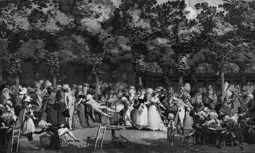 Philibert-Louis Debucourt - La Promenade public (Fenaille 33; Inventaire 18e siècle, VI, p. 175, no. 26)