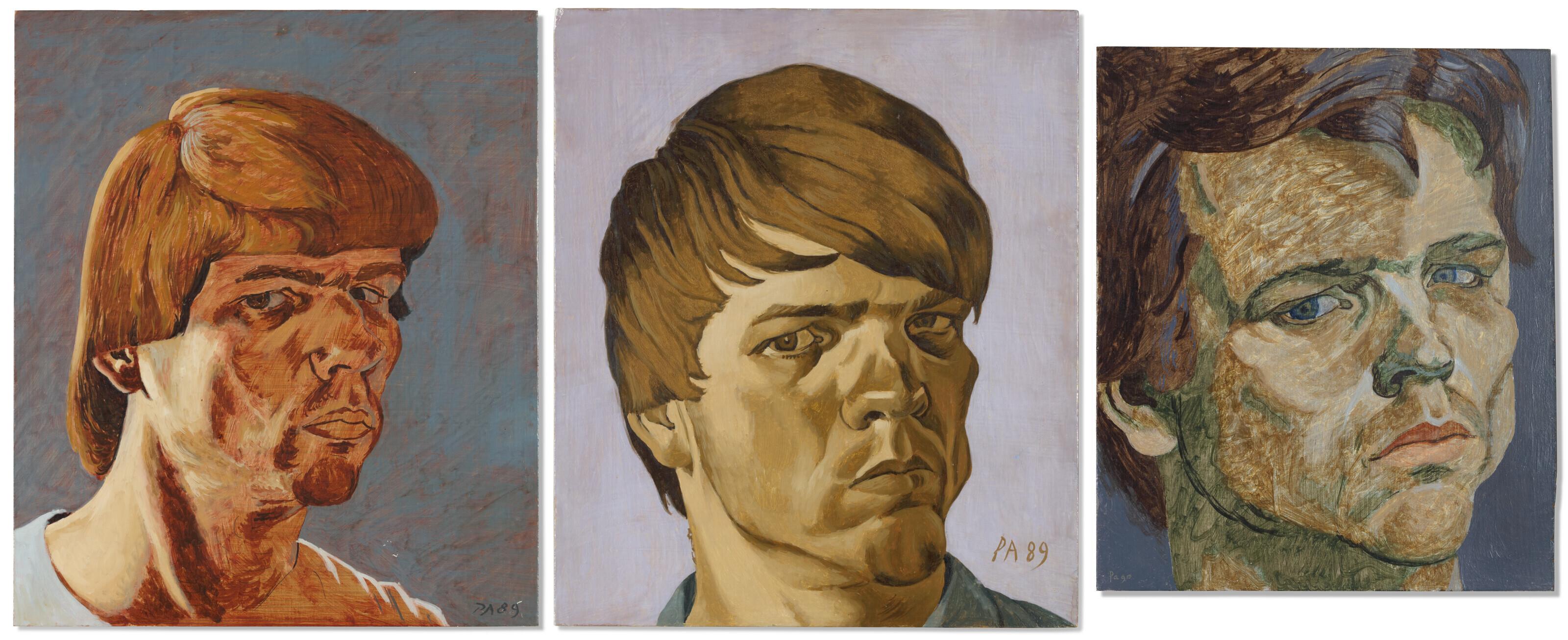 Philip Akkerman - (i) Philip Akkerman, schilderij 1989, nr. 1(ii) Philip Akkerman, schilderij 1989, nr. 22(iii) Philip Akkerman, schilderij 1990, nr. 37