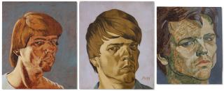 Philip Akkerman - (i) Philip Akkerman, schilderij 1989, nr. 1(ii) Philip Akkerman, schilderij 1989, nr. 22(iii) Philip Akkerman, schilderij 1990, nr. 37