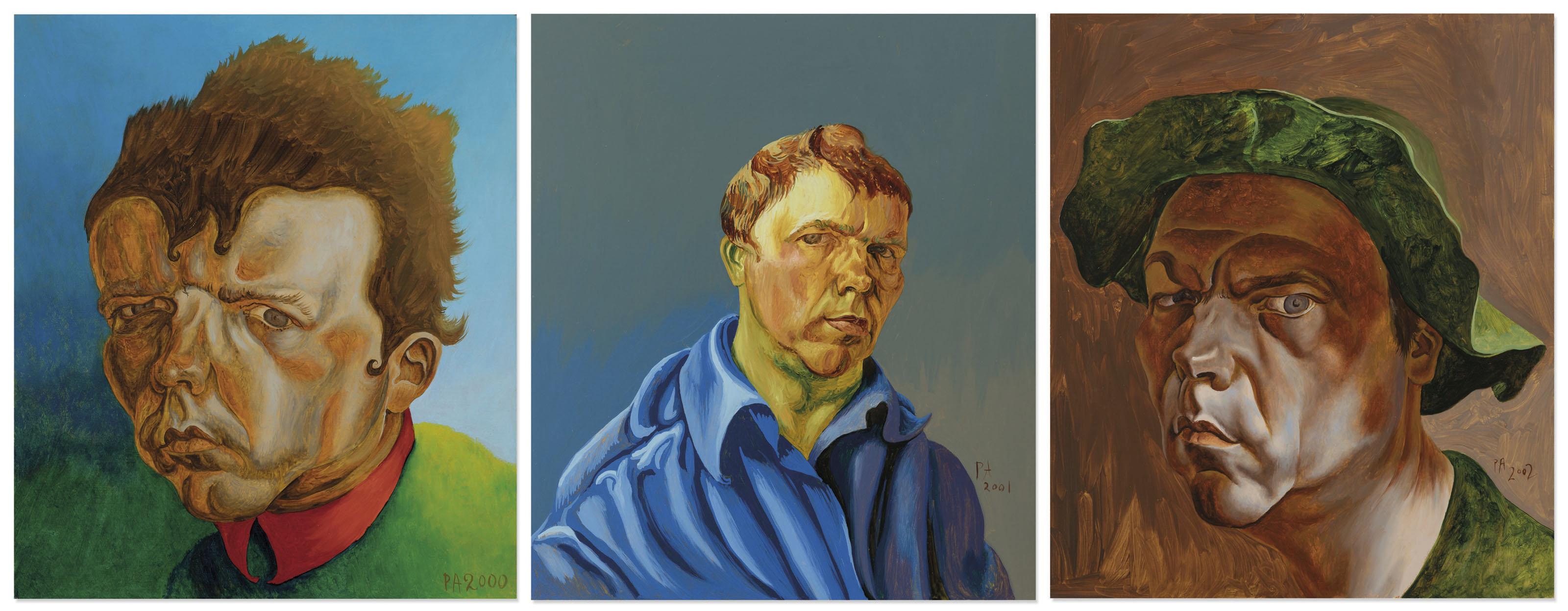 Philip Akkerman - (I) Philip Akkerman, Schilderij 2000, Nr. 77    (Ii) Philip Akkerman, Schilderij 2001, Nr. 76  (Iii) Philip Akkerman, Schilderij 2002, Nr. 54