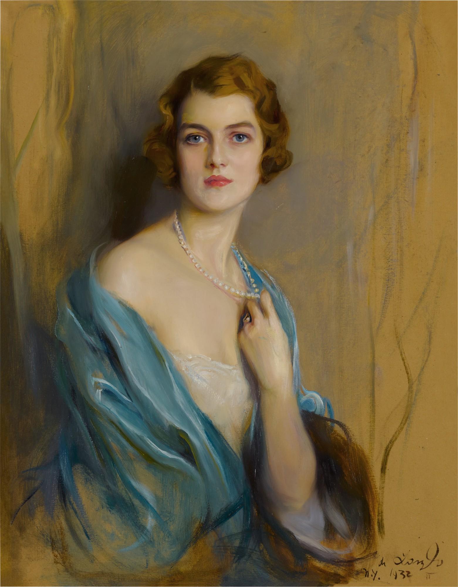 Philip Alexius de László, P.R.B.A. - Mrs. William Burden, A. M. (née Margaret Livingston Partridge)