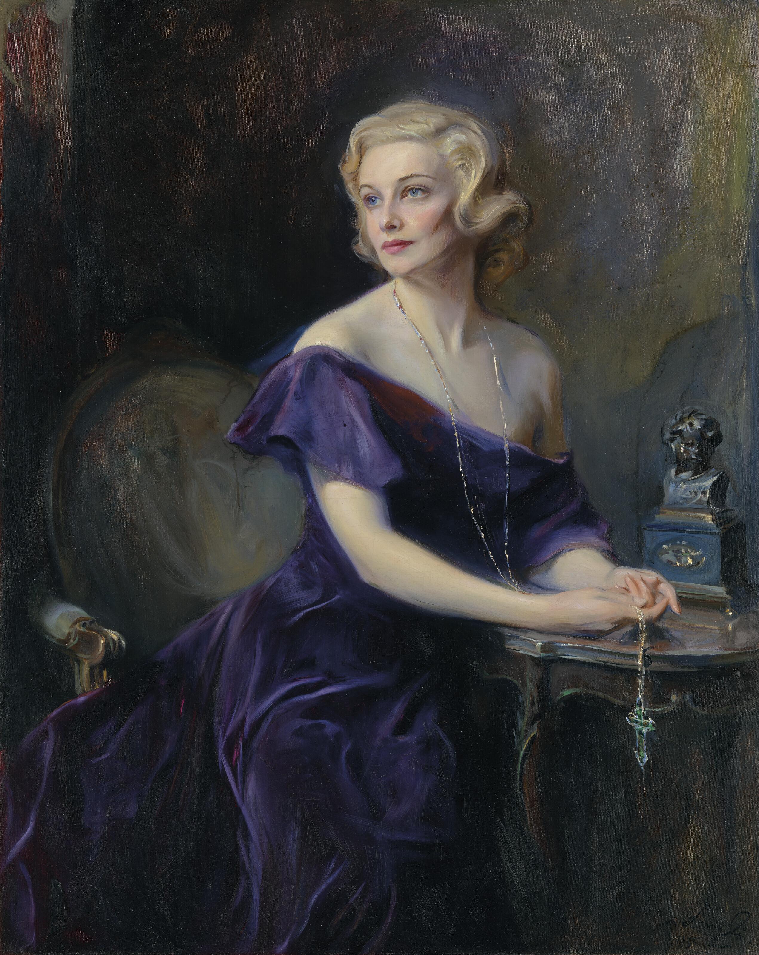 Philip Alexius De László - Mrs Philip Astley, (née Madeleine Carroll, 1906-1987)
