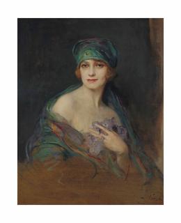 Philip Alexius De László - Portrait de la princesse Donna Maria Ruspoli (1888-1976), duchesse de Gramont