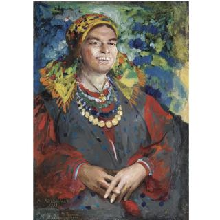 Philip Andreevich Maliavin - Laughing Baba