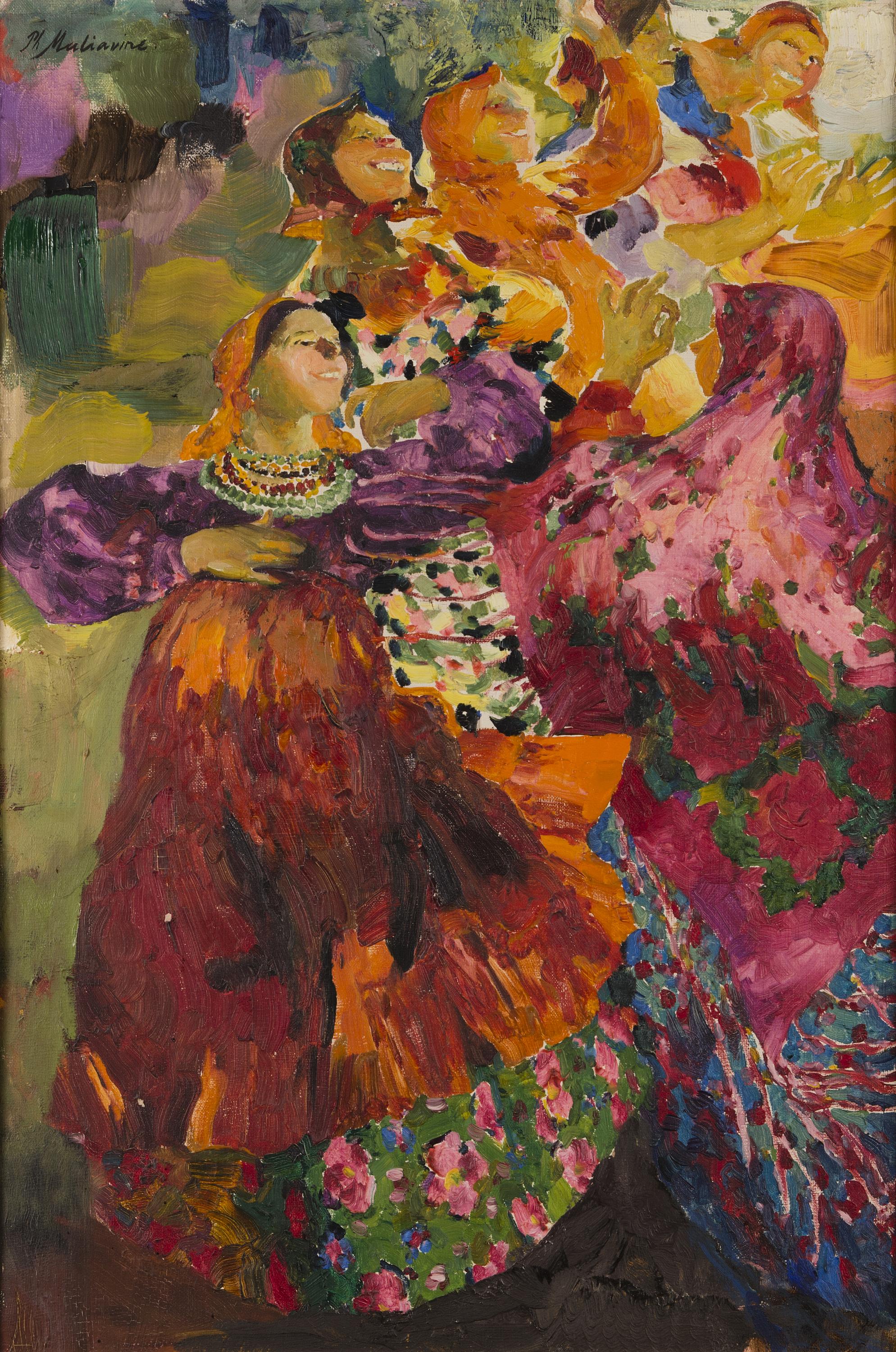 Philip Andreevich Maliavin - Peasant Women (With Babushkas).