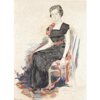 Philip Andreevich Maliavin - Portrait Of A Lady