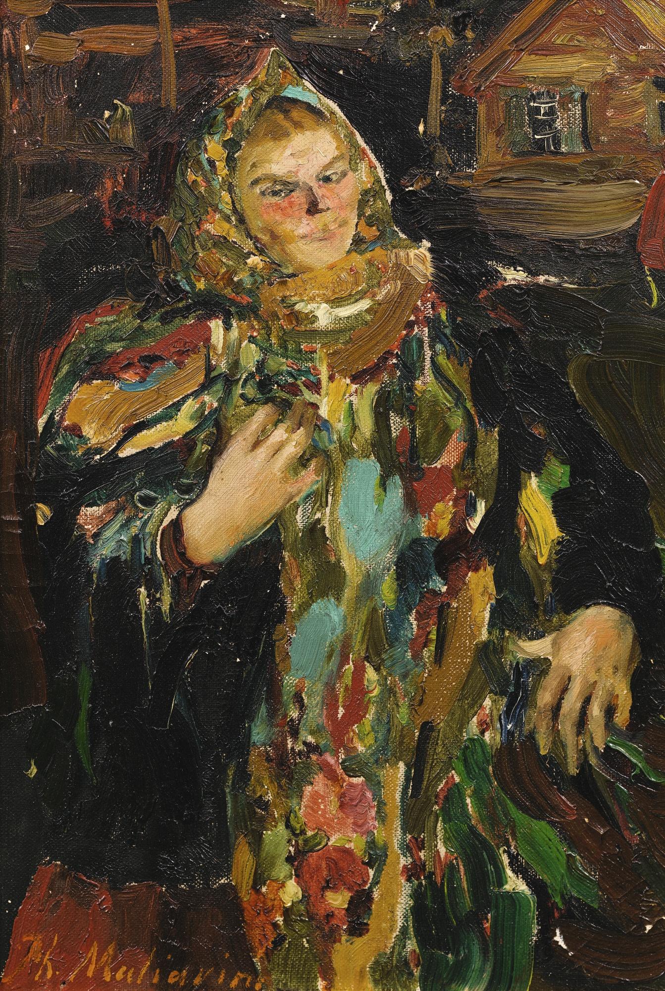 Philip Andreevich Maliavin - Russian Peasant Woman