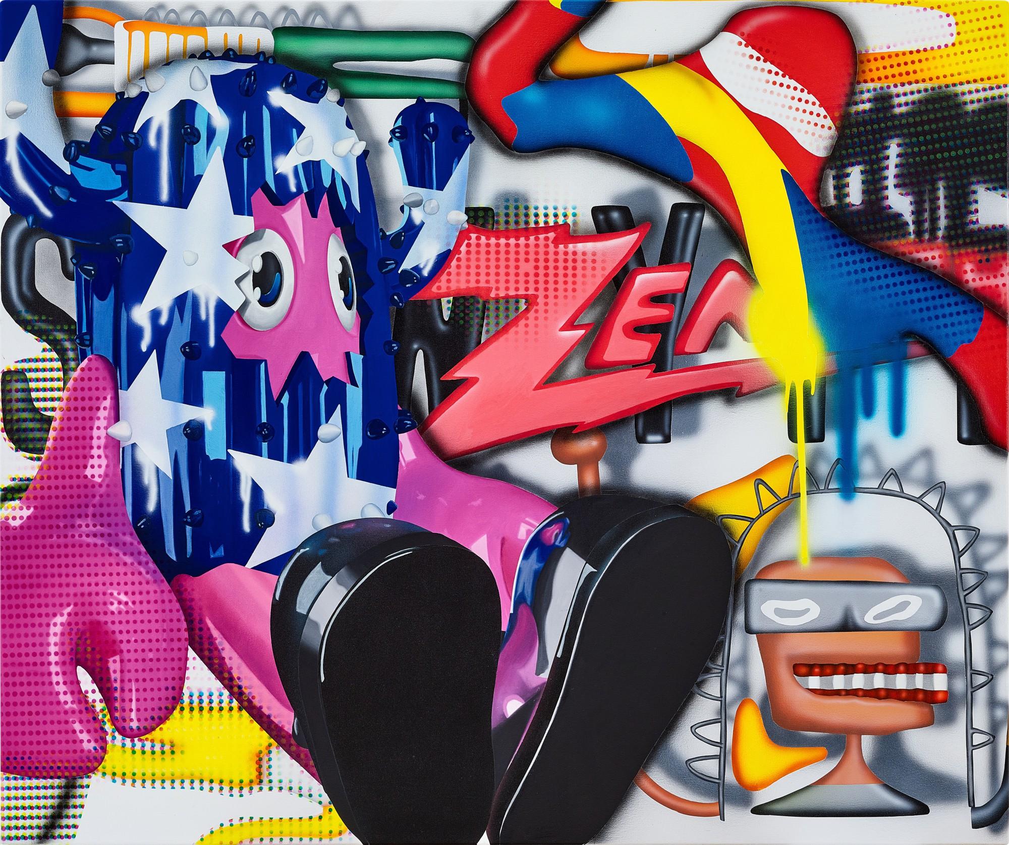 Philip Colbert - Collaboration Paintings from The Lobster Land Museum (Zenith)