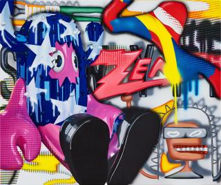 Philip Colbert - Collaboration Paintings from The Lobster Land Museum (Zenith)