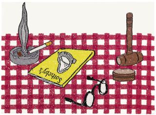 Philip Colbert - Smoking Scene