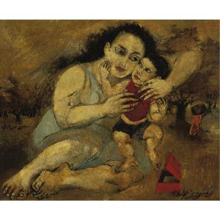 Philip Evergood - Mother And Child