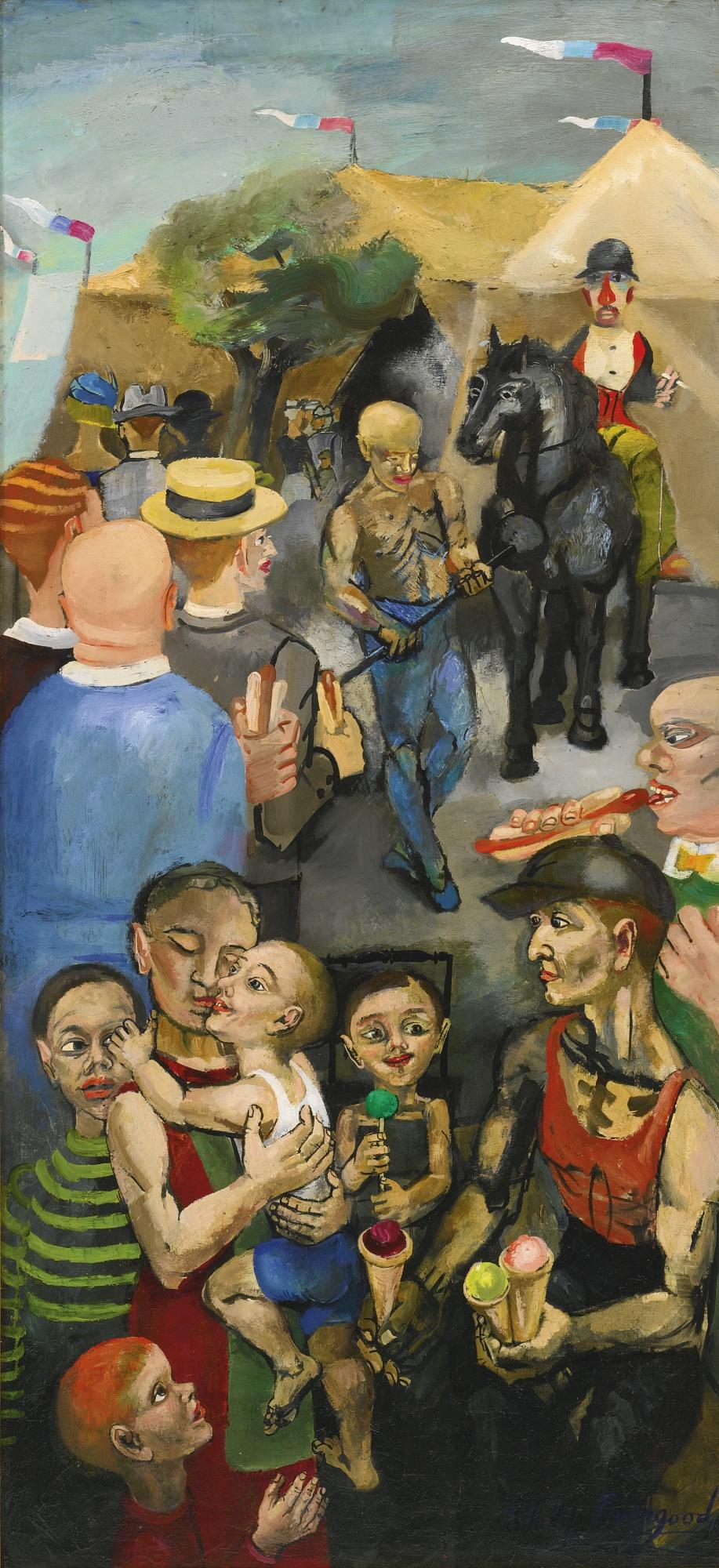 Philip Evergood - Outside The Tent