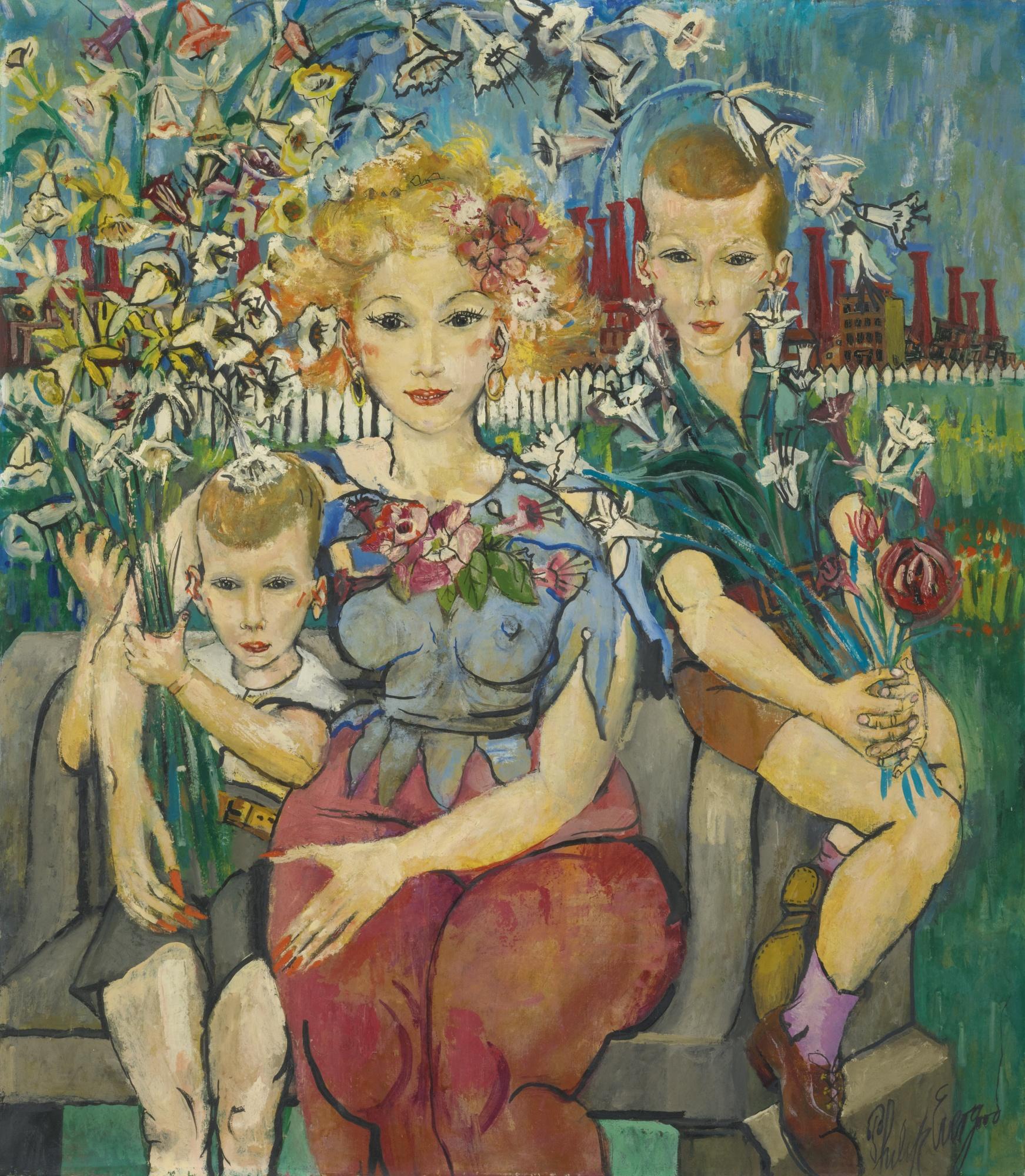 Philip Evergood - Satisfaction In New Jersey