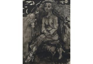 Philip Evergood - Seated Woman with Emblems