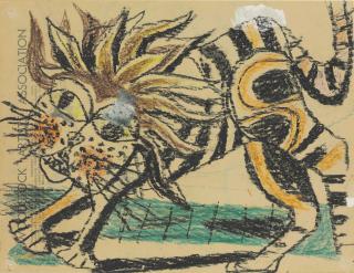 Philip Guston - A Lion