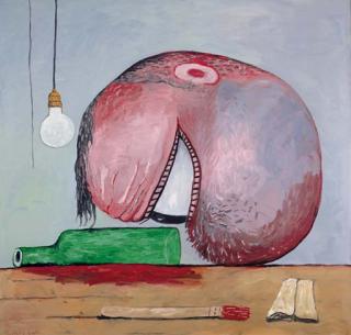 Philip Guston - Head and Bottle