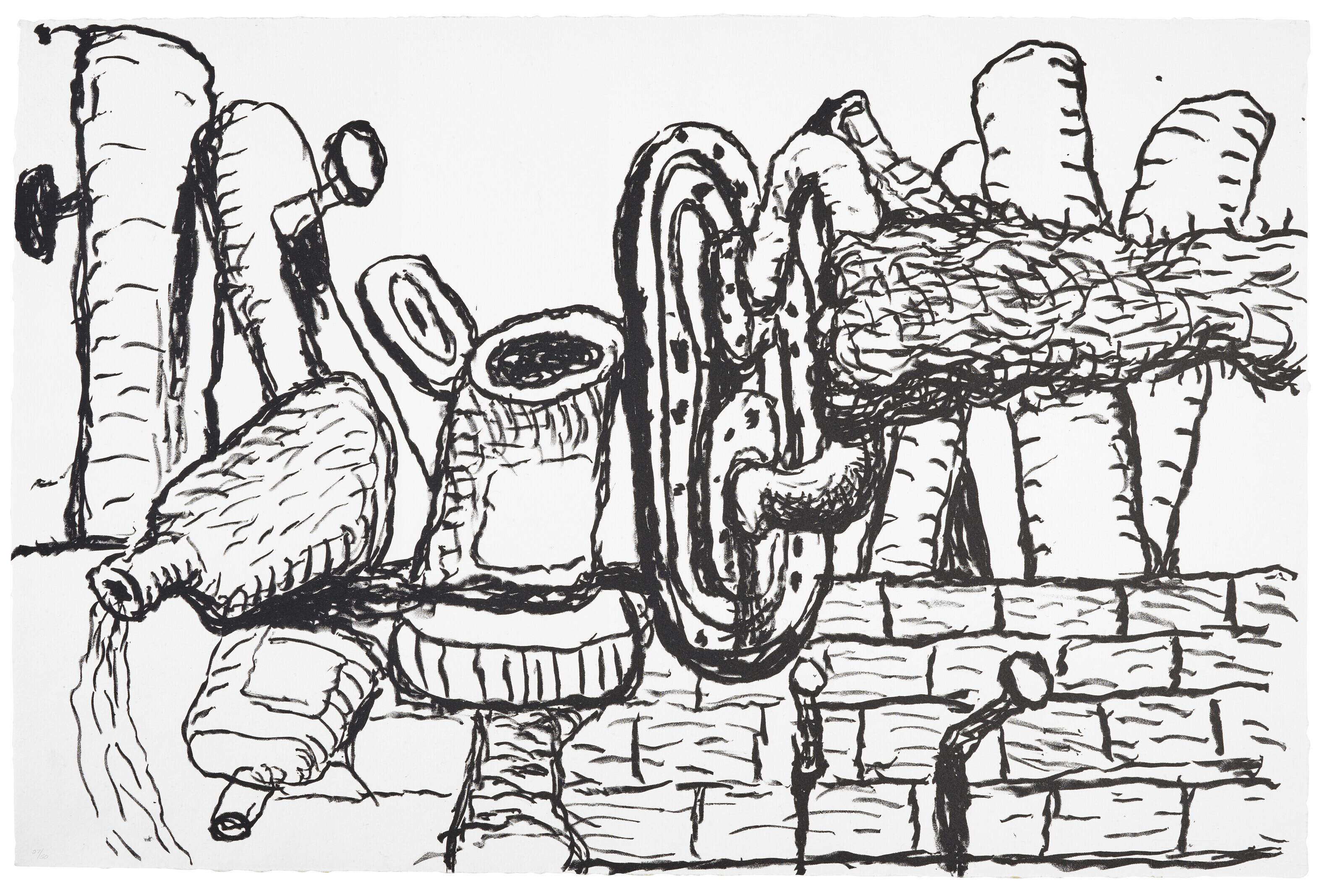 Philip Guston - Remains, from Eight Lithographs to Benefit the Foundation for Contemporary Performance Arts Inc.
