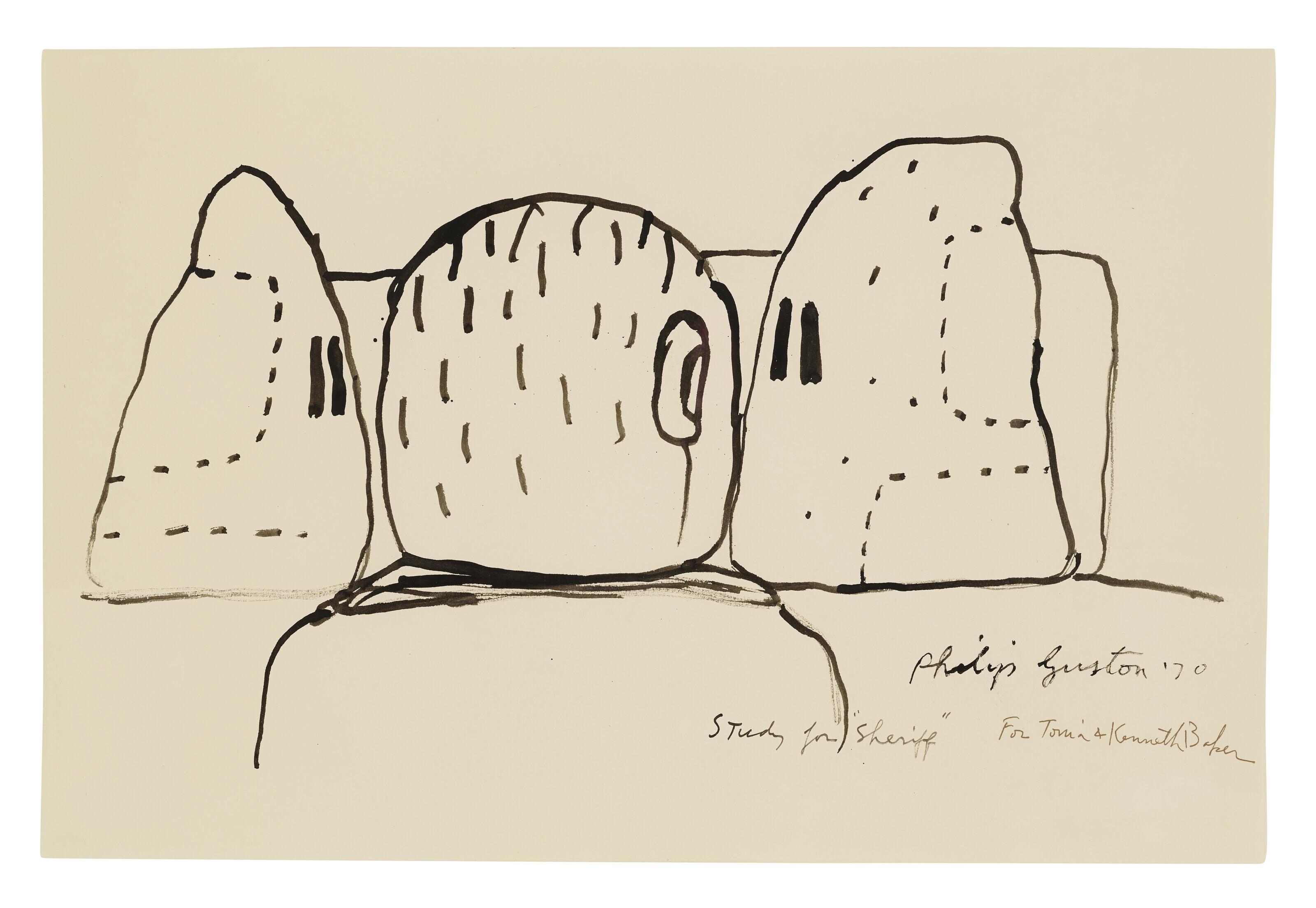 Philip Guston - Study for Sheriff