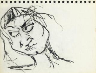 Philip Guston - Untitled (Portrait of Rosemarie Beck)