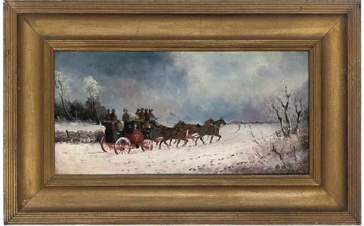 Philip H. Rideout - A stagecoach on a summer\'s evening; and A stagecoach in winter