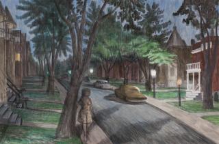 Philip Henry Howard Surrey - Grosvenor Street At Night