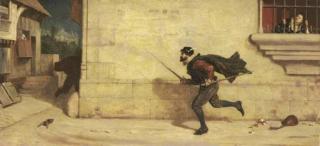 Philip Hermogenes Calderon, R.A. - The Moonlight Serenade