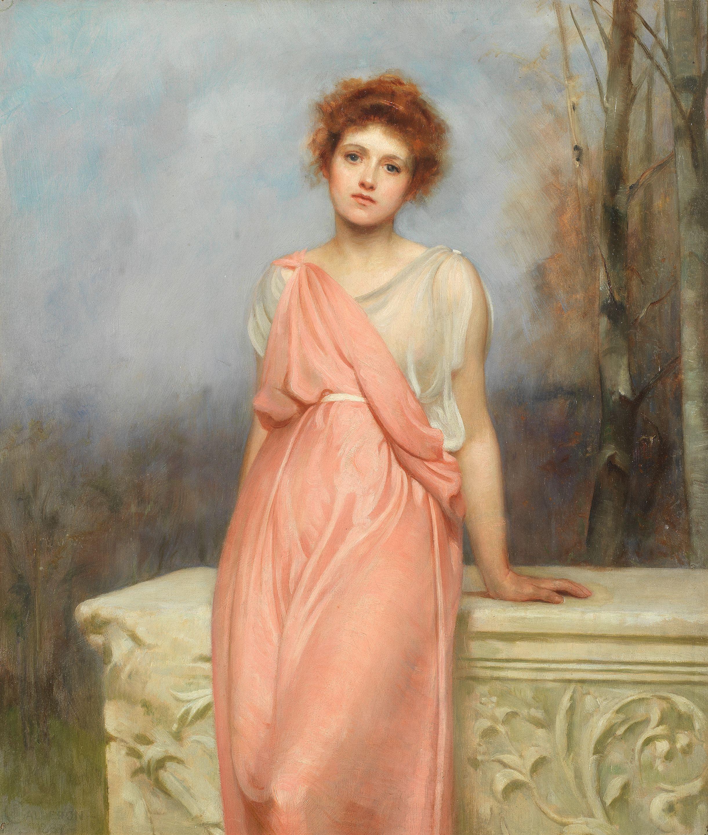 Philip Hermogenes Calderon, RA - A Roman beauty