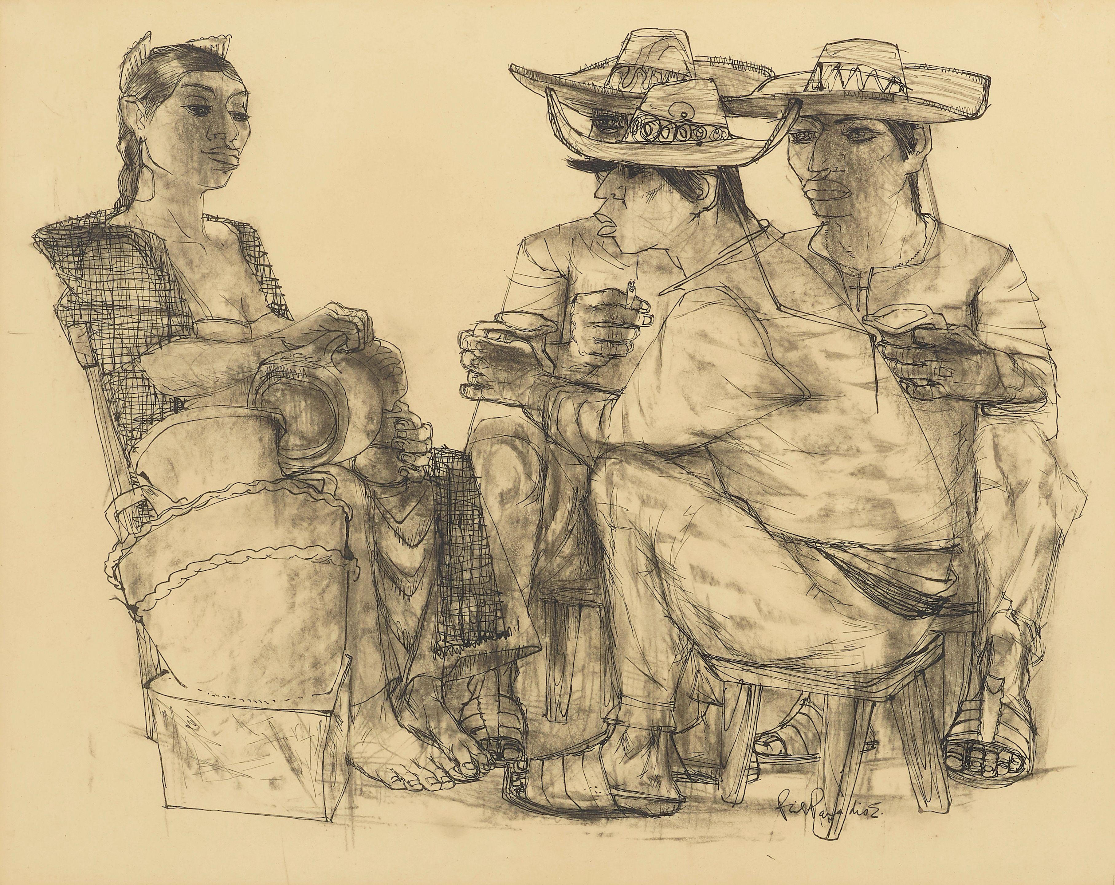 Philip Herschel Paradise - Four Seated Figures