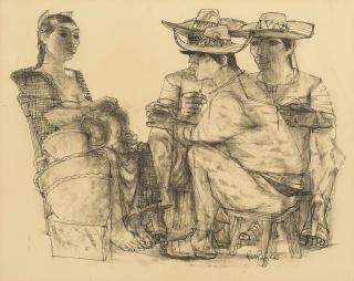 Philip Herschel Paradise - Four Seated Figures