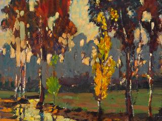 Philip Herschel Paradise - Trees along a stream