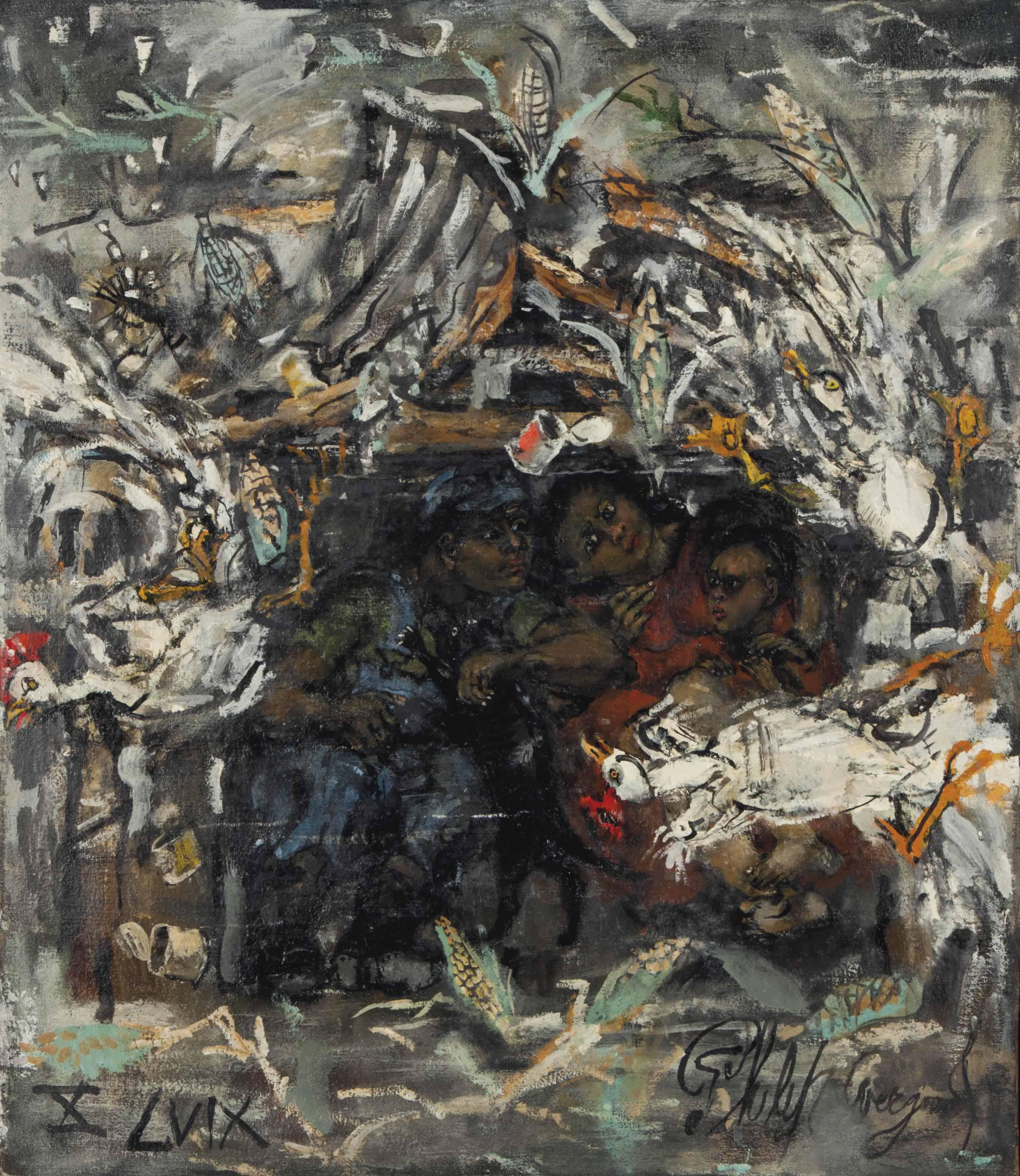 Philip Howard Evergood - Tornado