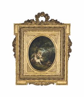 Philip James de Loutherbourg, R.A. - A Sleeping Shepherd With Two Shepherdesses