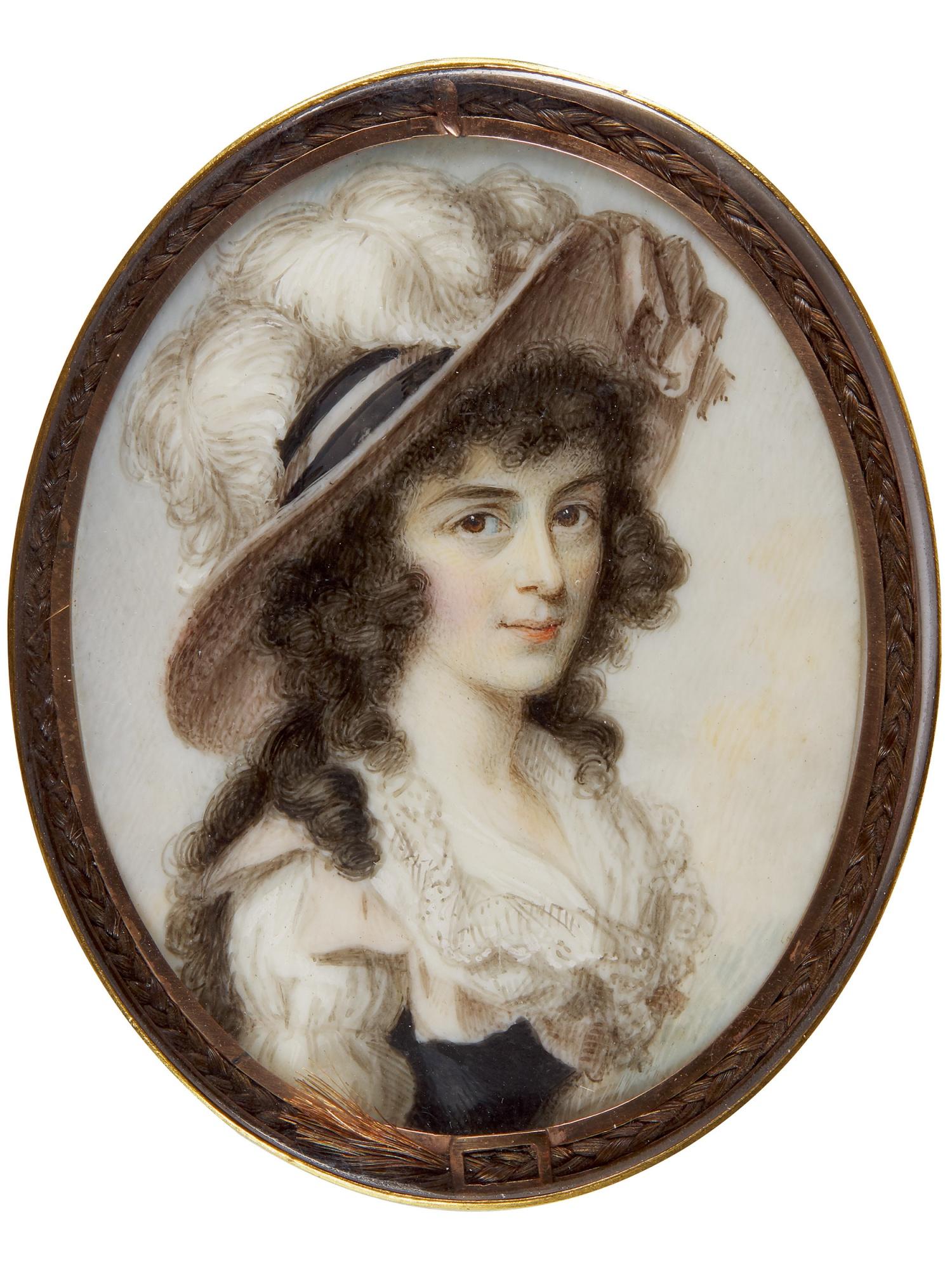 Philip Jean - Portrait Of Elizabeth Hamilton, Née Green, Circa 1785 
