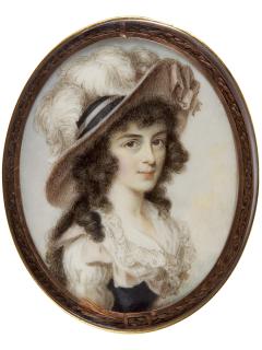Philip Jean - Portrait Of Elizabeth Hamilton, Née Green, Circa 1785 