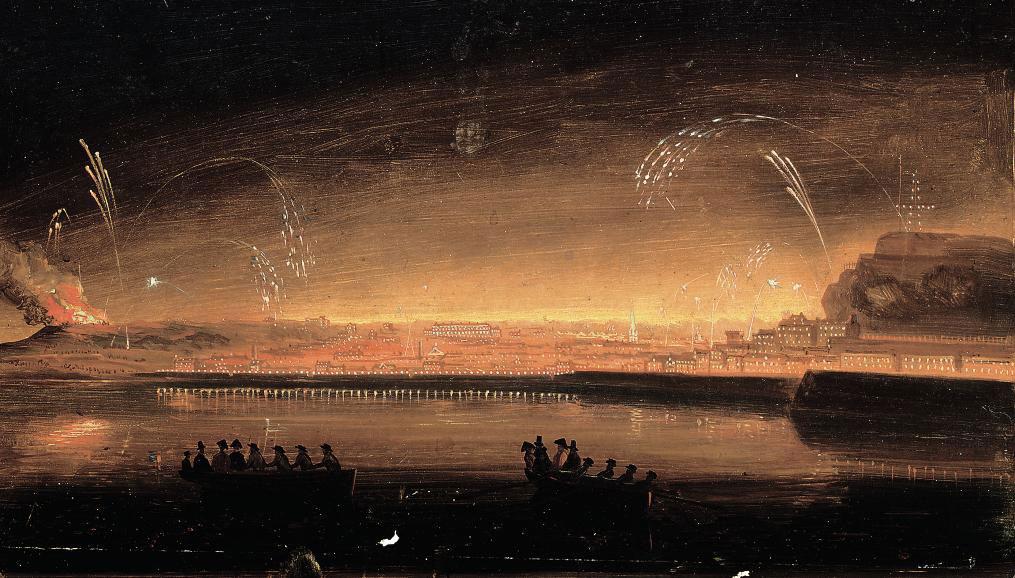 Philip John Ouless - The illumination of the town of St Helier, on the evening of 2nd September 1846