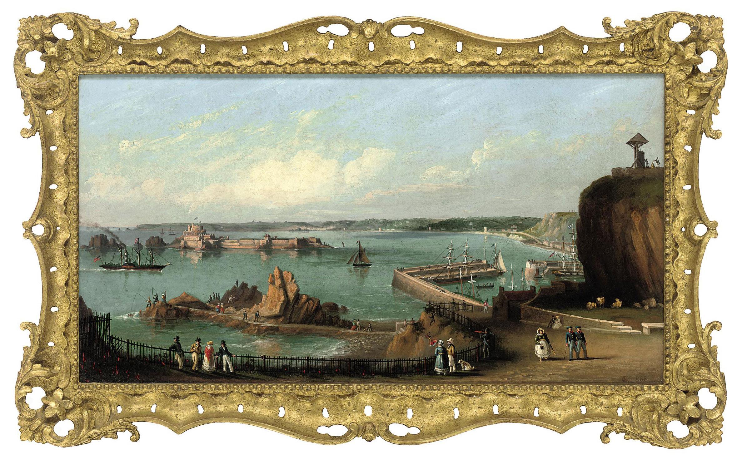 Philip John Ouless - View taken from under South Hill, St Helier, Jersey