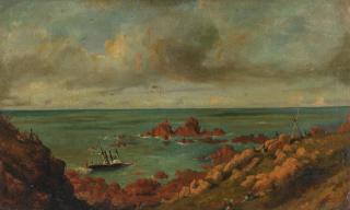 Philip John Ouless - Wreck of the Royal Mail Steam Packet Express off the Corbiere, Jersey, September 20th 1859