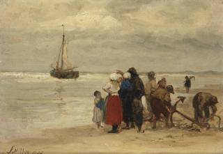 Philip Lodewijck Frederik Jacob Sadee - Preparing the anchor for arrival