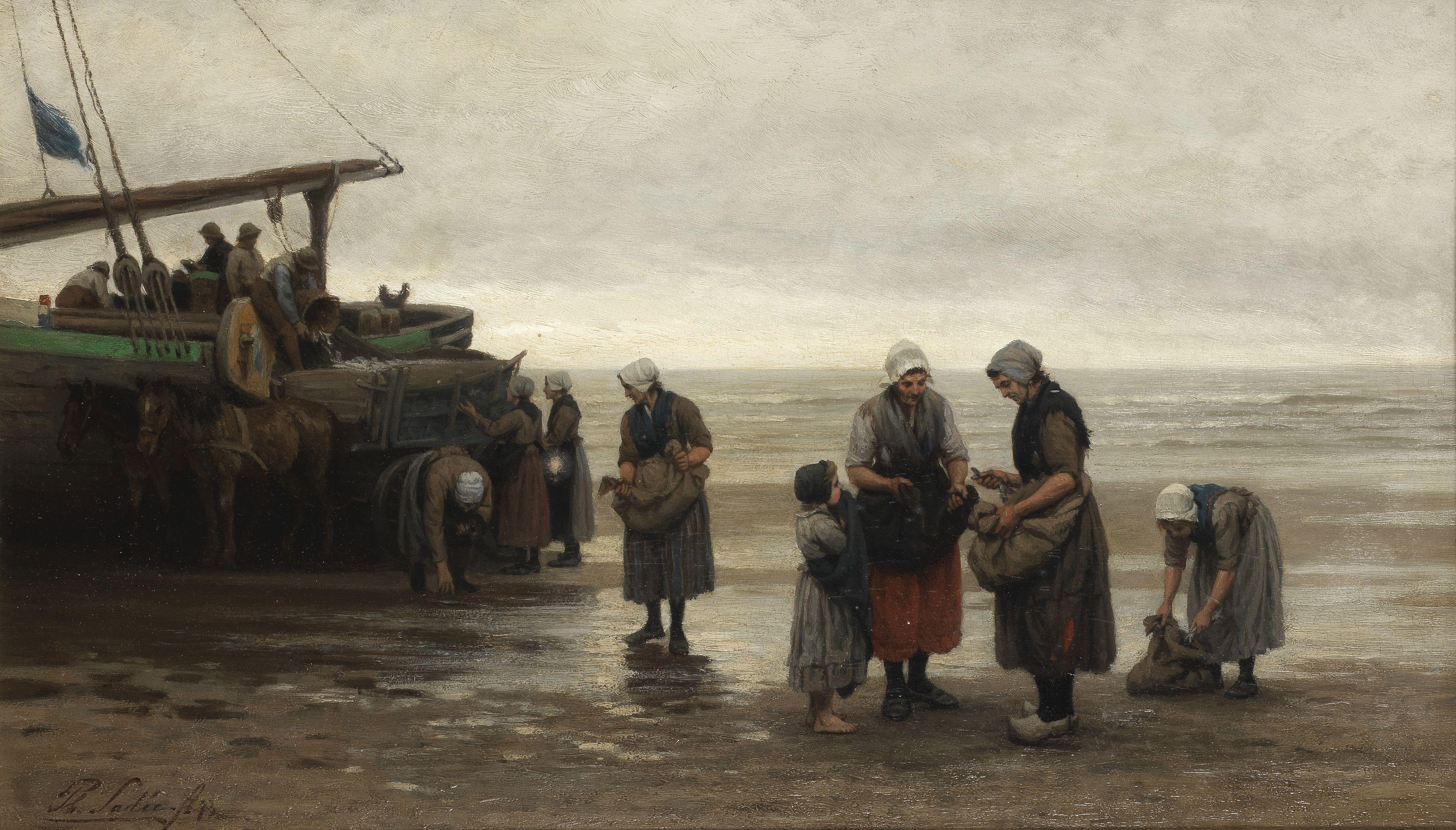 Philip Lodewijk Jacob Frederik Sadée - Unloading the catch