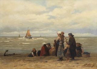 Philip Lodewijk Jacob Frederik Sadée - Waiting for the boats