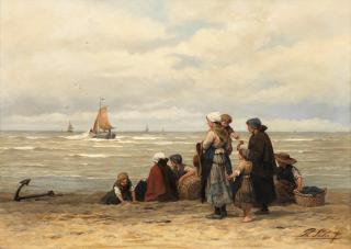Philip Lodewijk Jacob Frederik Sadée - Waiting for the boats