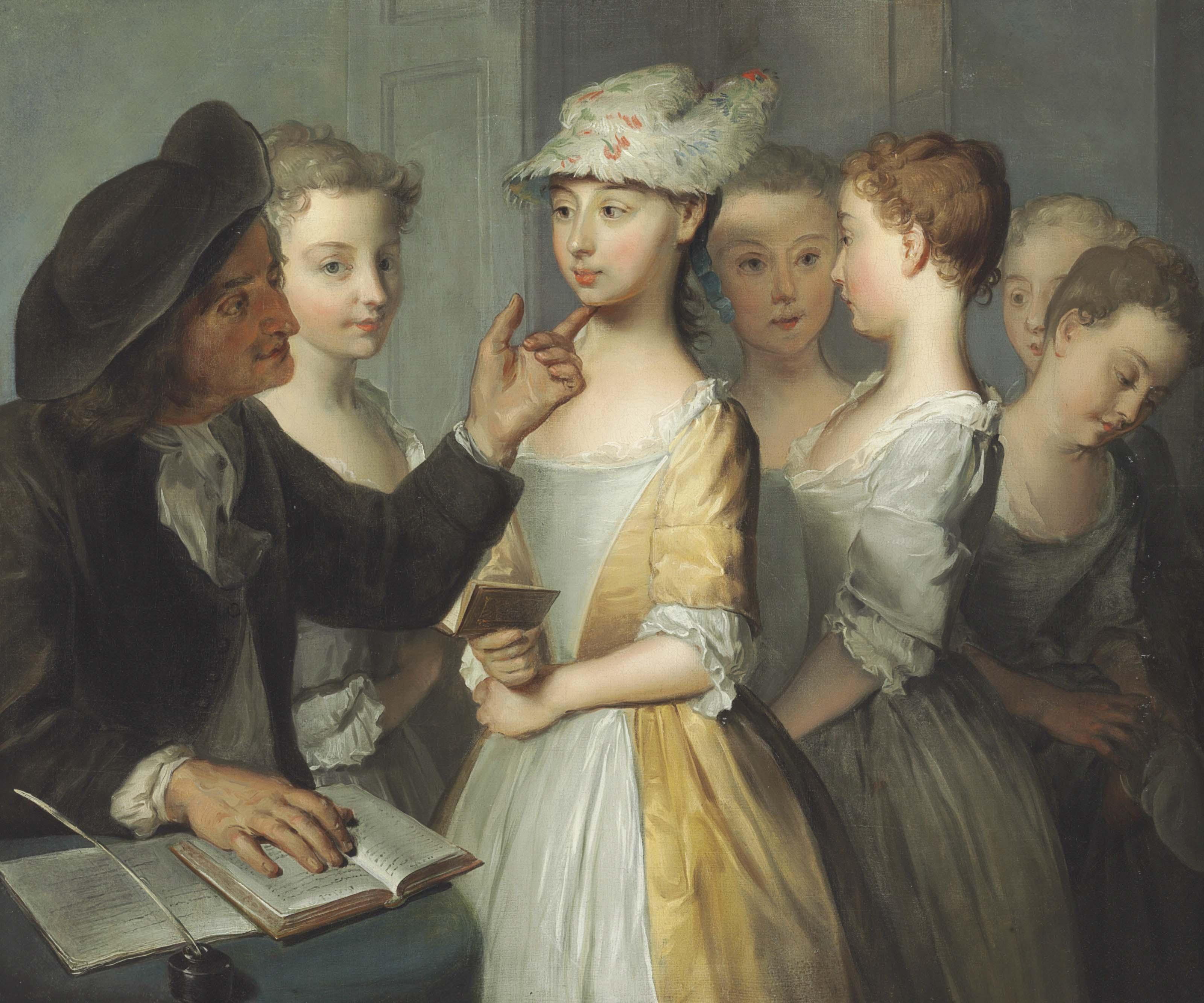 Philip Mercier - A school for girls