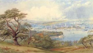 Philip Mitchell - View of Devonport And Stonebridge From Mount Edgecombe Park, Cornwall