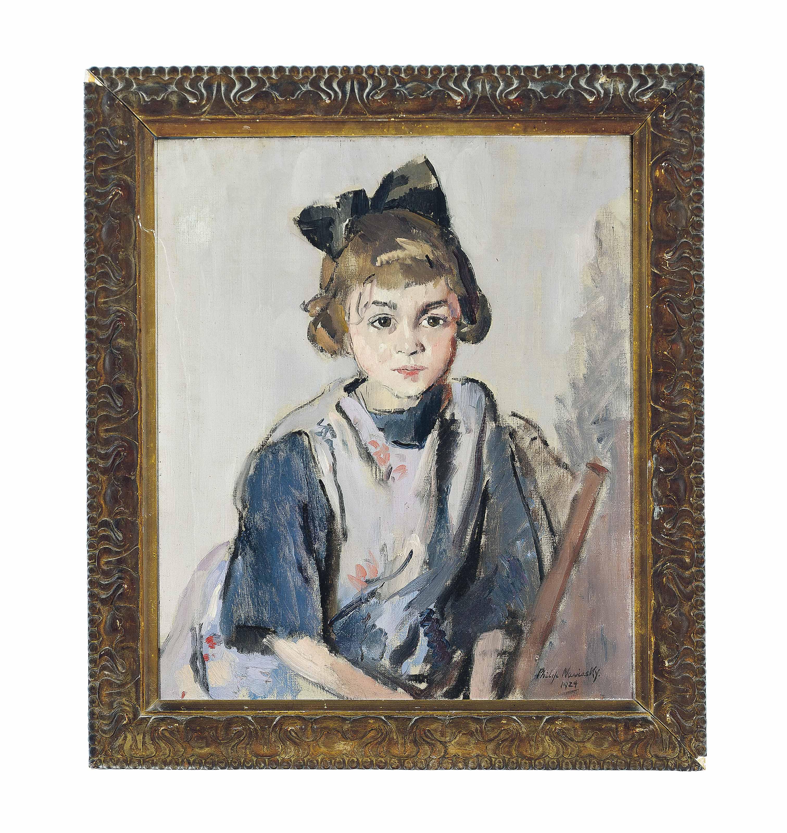 Philip Naviasky - Portrait Of A Young Girl