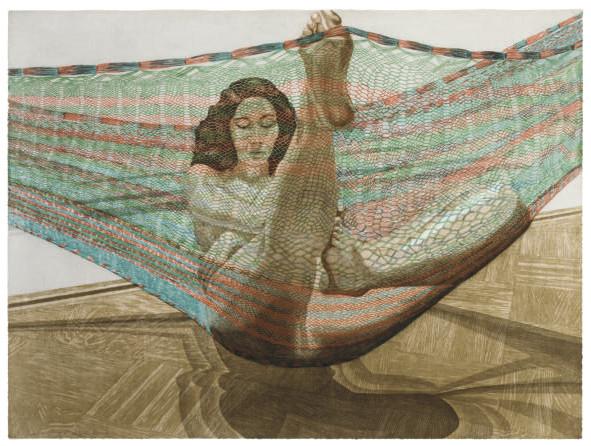 Philip Pearlstein - Nude in a Hammock