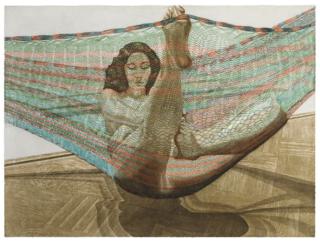 Philip Pearlstein - Nude in a Hammock