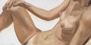 Philip Pearlstein - Seated Nude