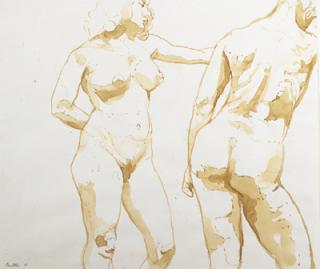 Philip Pearlstein - Standing Male and Female